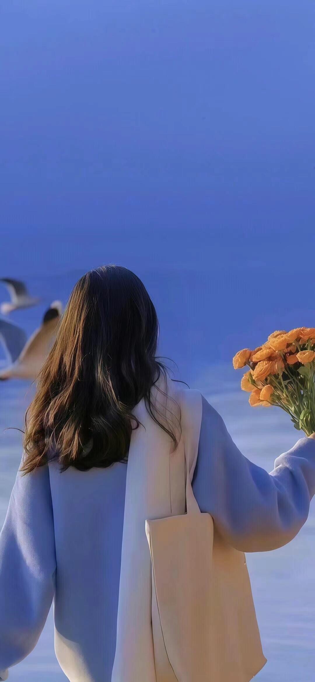 背影头像,女生头像,高级感头像